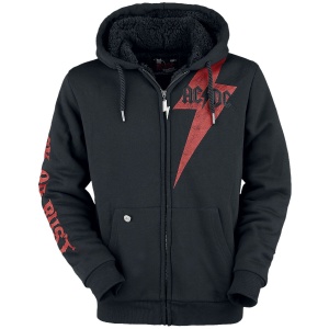 AC/DC EMP Signature Collection Mikina s kapucí na zip černá - RockTime.cz