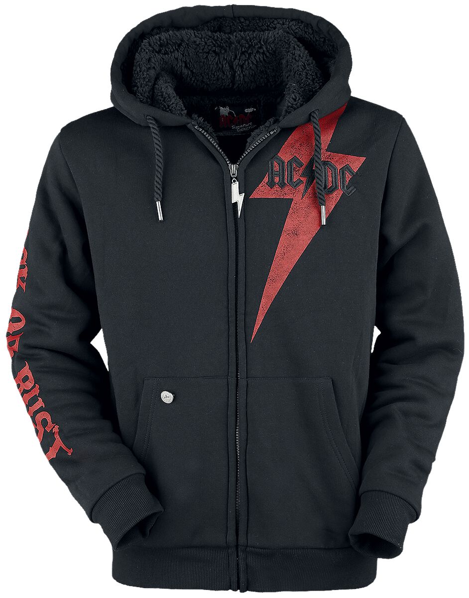 AC/DC EMP Signature Collection Mikina s kapucí na zip černá - RockTime.cz