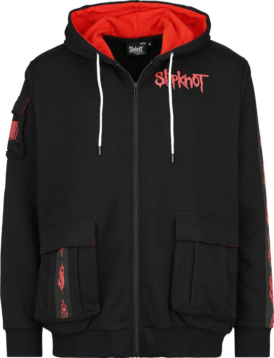 Slipknot EMP Signature Collection - Oversize Mikina s kapucí na zip černá - RockTime.cz