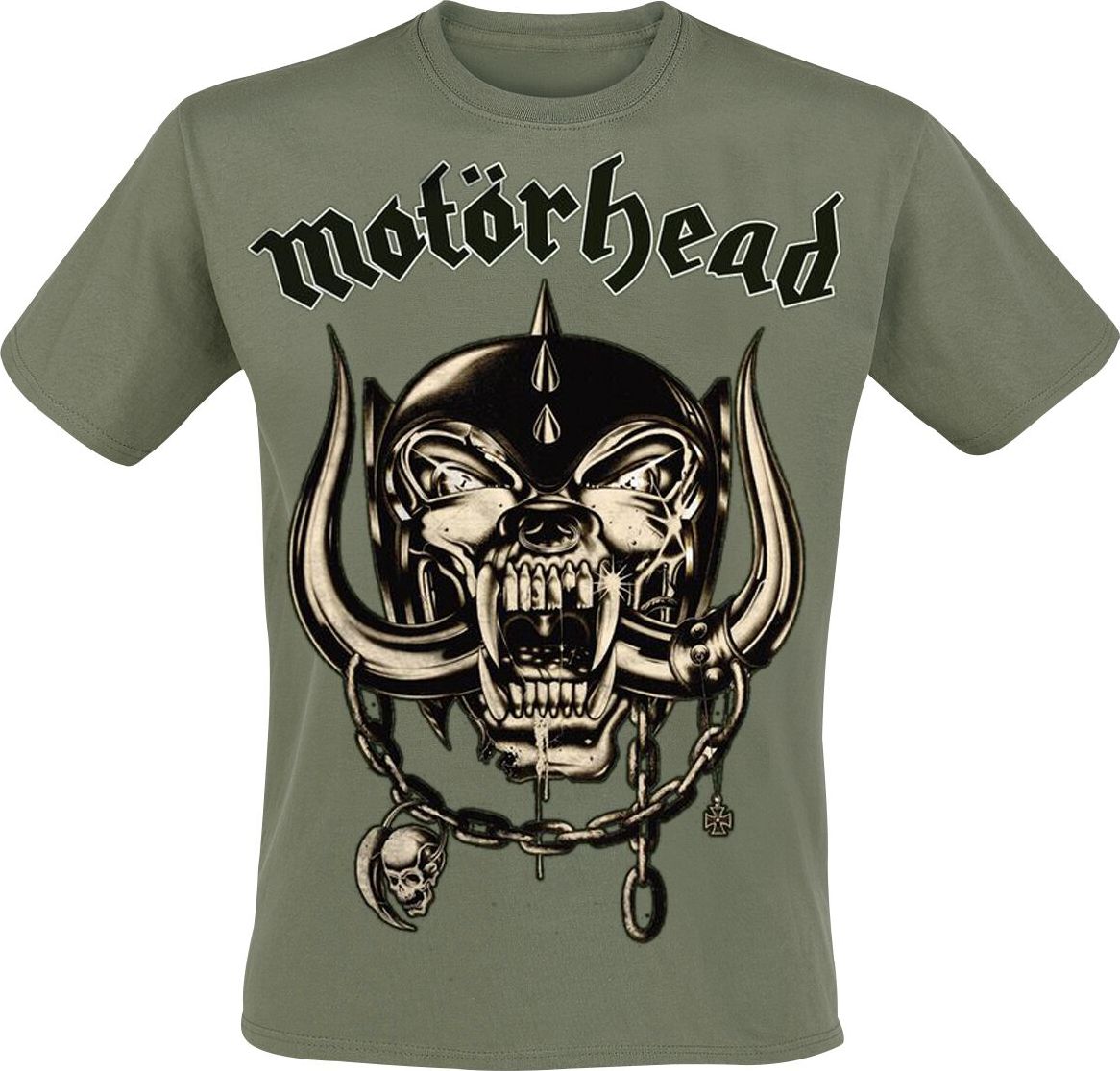 Motörhead Army Green Warpig Tričko olivová - RockTime.cz