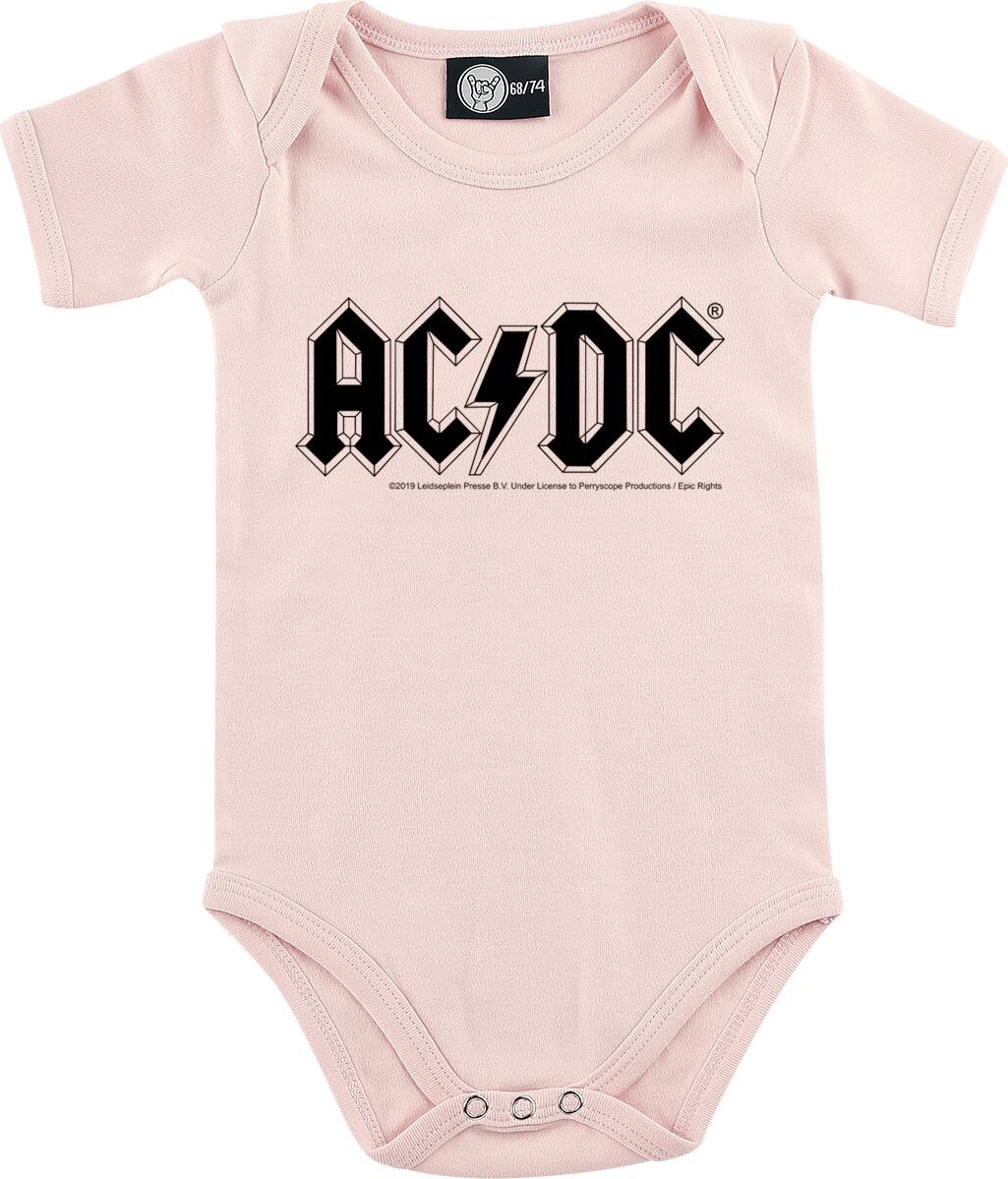 AC/DC Metal-Kids - Logo body světle růžová - RockTime.cz