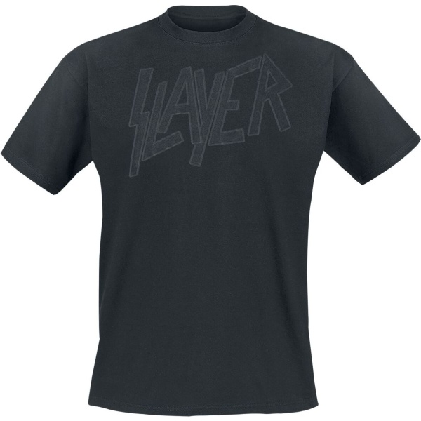 Slayer Black On Black Logo Tričko černá - RockTime.cz