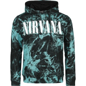 Nirvana EMP Signature Collection Mikina s kapucí cerná/tyrkysová - RockTime.cz