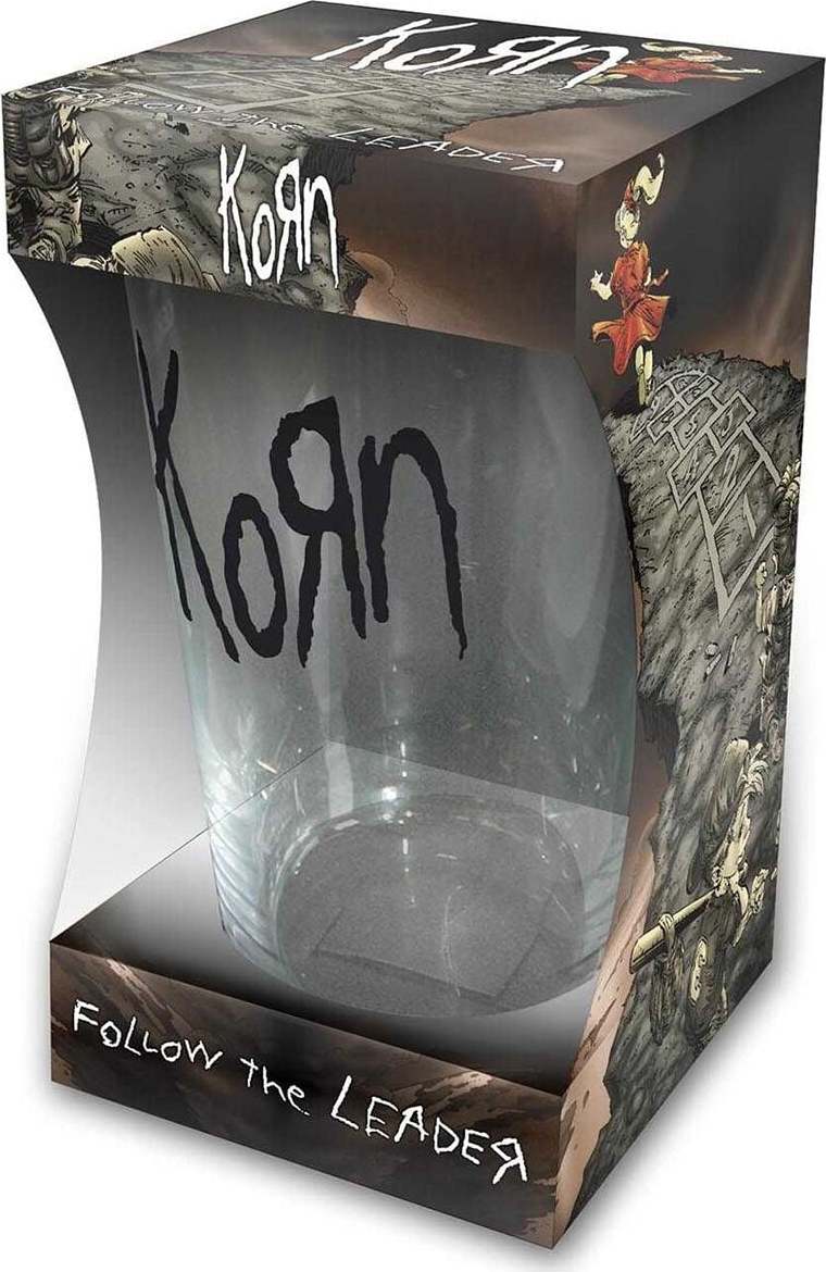 Korn Follow The Leader pivní sklenice transparentní - RockTime.cz