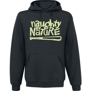 Naughty by Nature Classic Logo OPP Mikina s kapucí černá - RockTime.cz