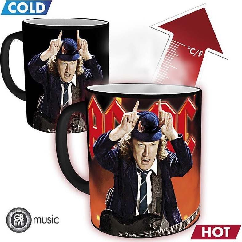 AC/DC Live - Tasse mit Thermoeffekt Hrnek vícebarevný - RockTime.cz