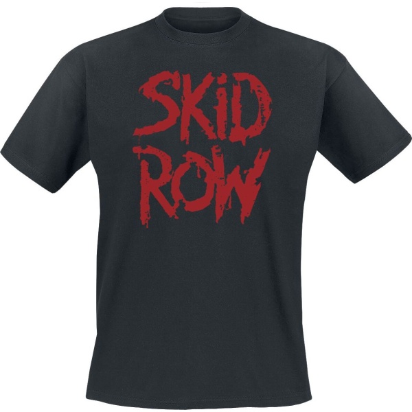 Skid Row Stacked Logo Tričko černá - RockTime.cz