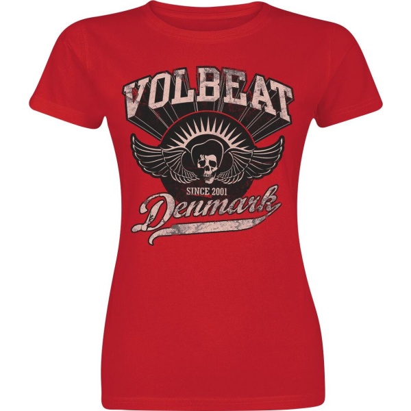 Volbeat Rise From Denmark Dámské tričko červená - RockTime.cz