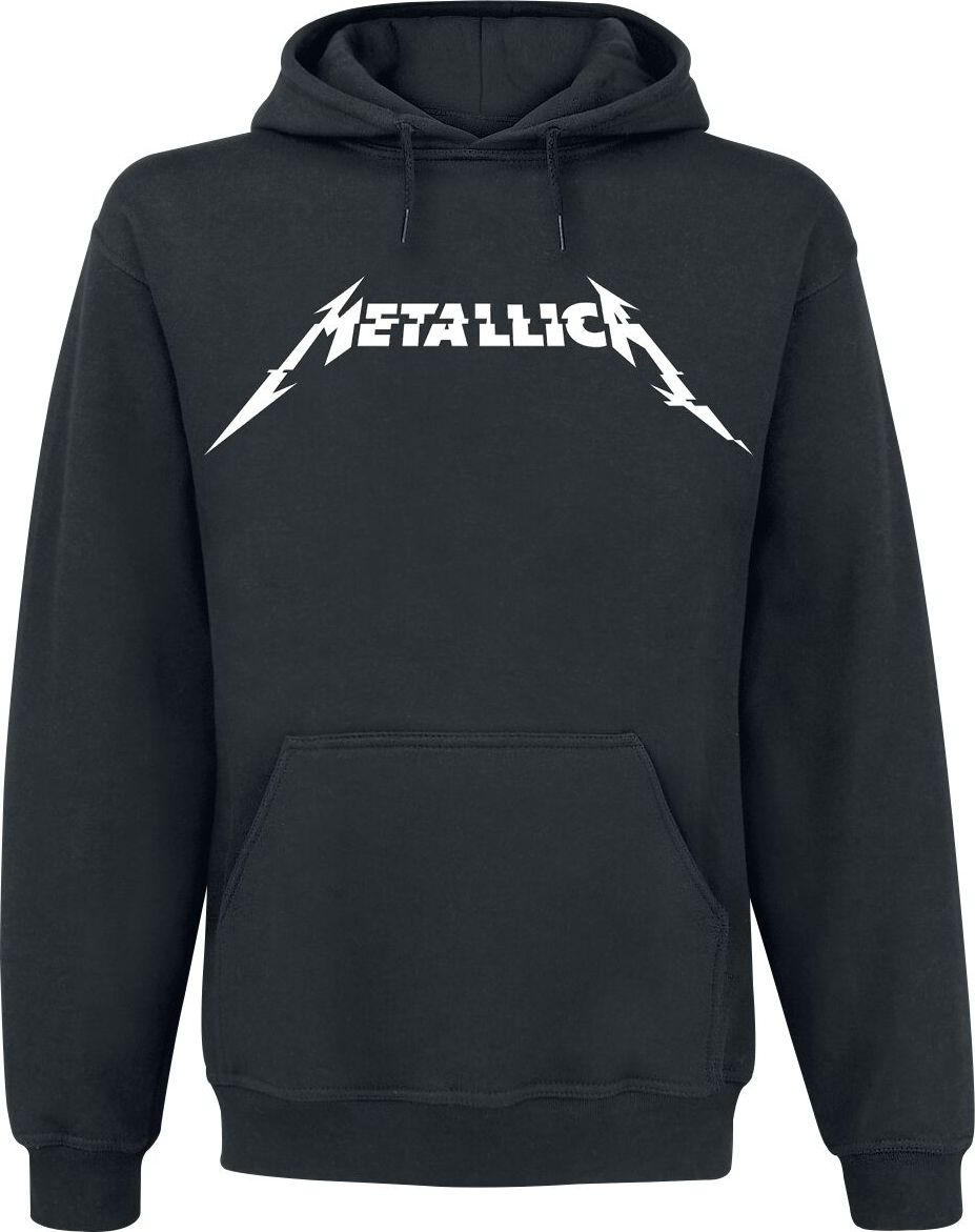 Metallica Glitch Logo Mikina s kapucí černá - RockTime.cz