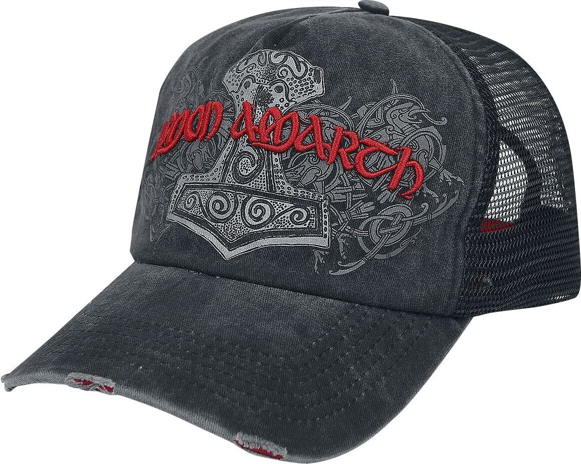 Amon Amarth Hammer - Trucker Cap Trucker kšiltovka šedá - RockTime.cz