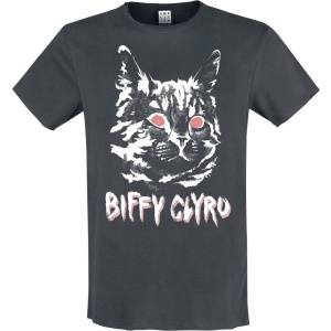 Biffy Clyro Amplified Collection - Black Cat Tričko charcoal - RockTime.cz