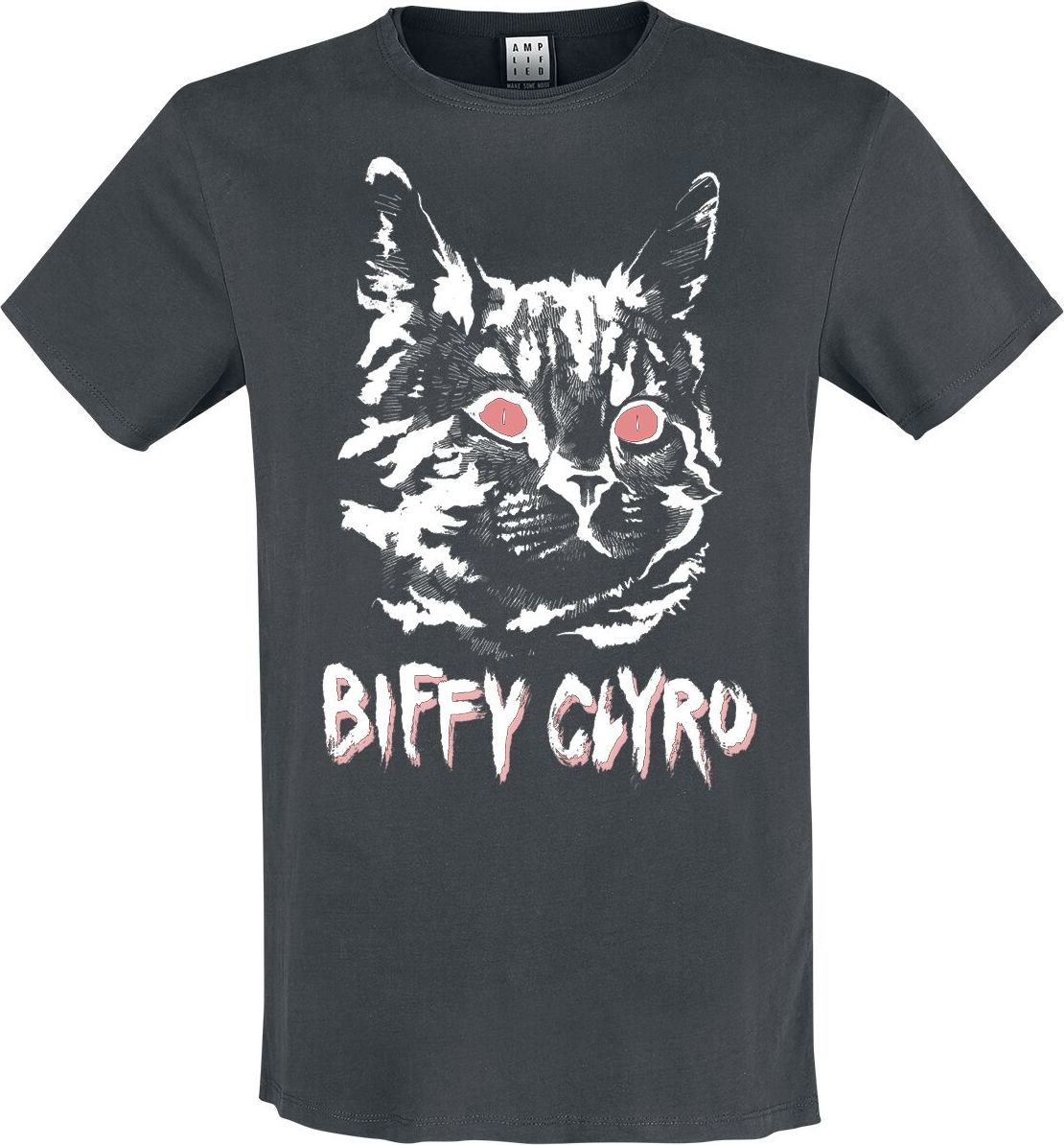 Biffy Clyro Amplified Collection - Black Cat Tričko charcoal - RockTime.cz