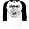 Ramones Crest Tričko s dlouhým rukávem bílá/cerná - RockTime.cz