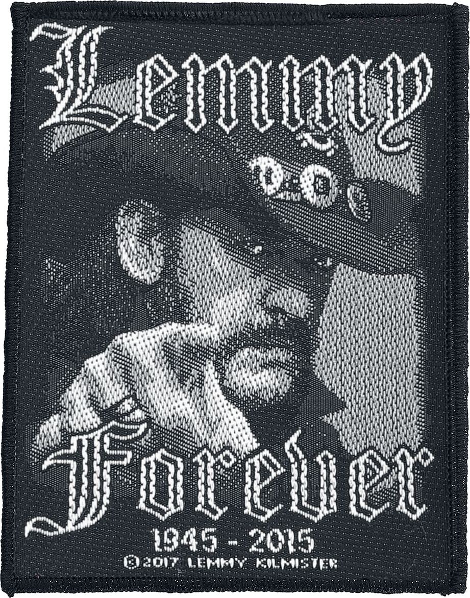 Motörhead Lemmy Kilmister - Forever nášivka cerná/bílá - RockTime.cz