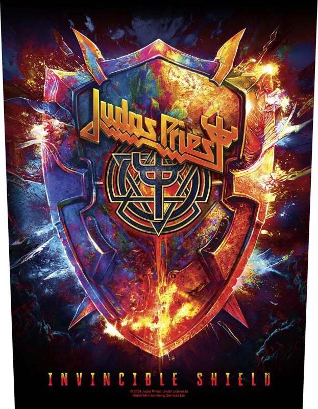 Judas Priest Invincible shield nášivka na záda vícebarevný - RockTime.cz