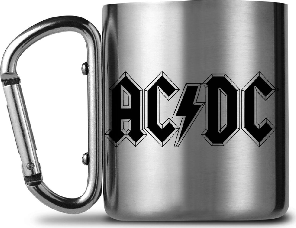 AC/DC Tasse mit Karabinerhaken Hrnek stríbrná - RockTime.cz