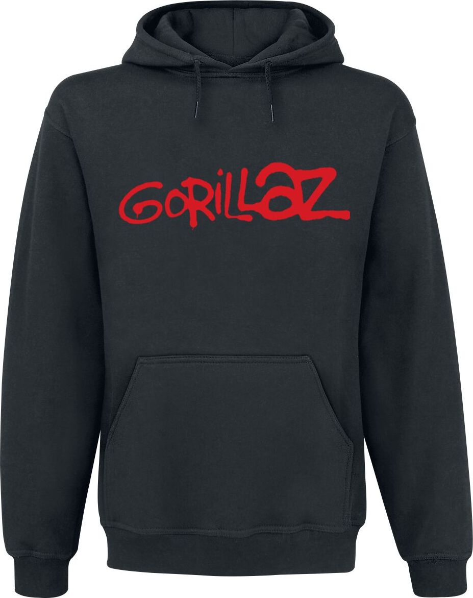 Gorillaz Logo Mikina s kapucí černá - RockTime.cz