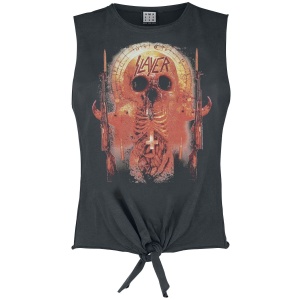 Slayer Amplified Collection - Ribs Dámský top charcoal - RockTime.cz