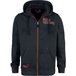 Iron Maiden EMP Signature Collection Mikina s kapucí na zip tmave šedá/cerná - RockTime.cz