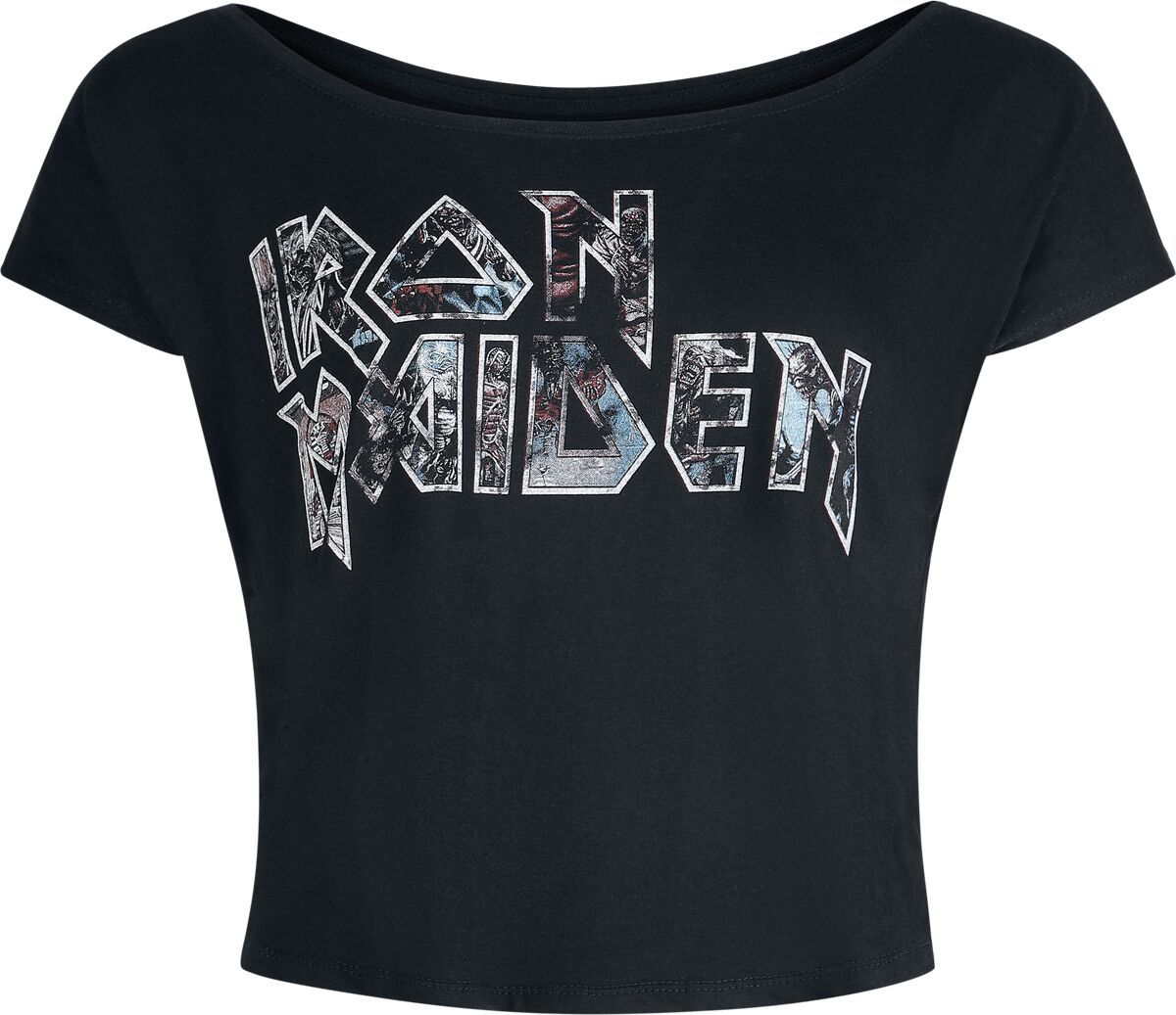 Iron Maiden Logo Dámské tričko černá - RockTime.cz