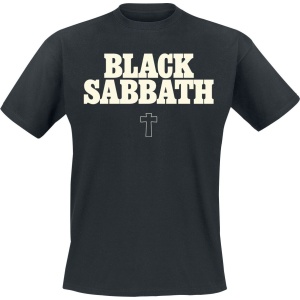 Black Sabbath Typo Cross Tričko černá - RockTime.cz