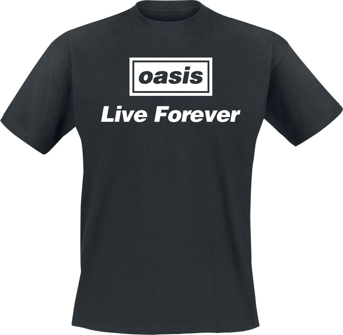 Oasis Live Forever Title Tričko černá - RockTime.cz