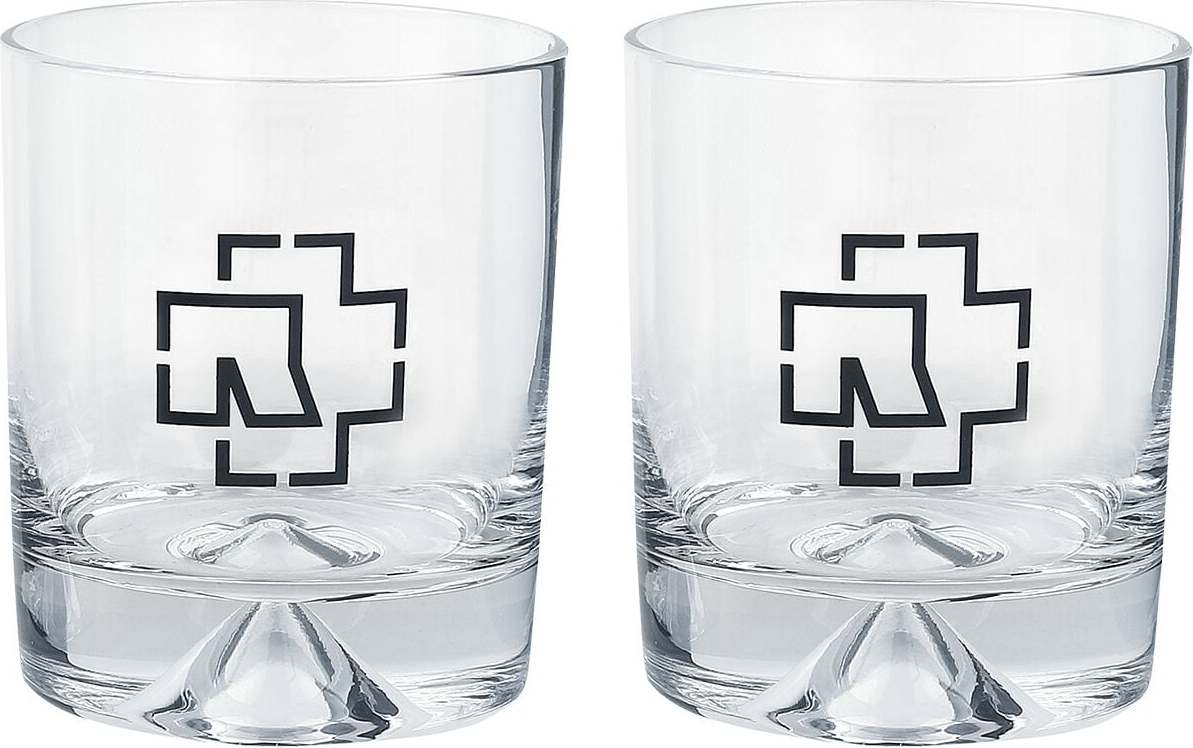 Rammstein Tumbler 2er Box souprava sklenic na whisky transparentní - RockTime.cz