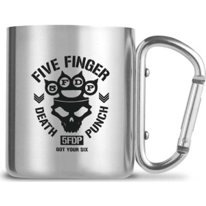 Five Finger Death Punch Tasse mit Karabinerhaken Hrnek stríbrná - RockTime.cz