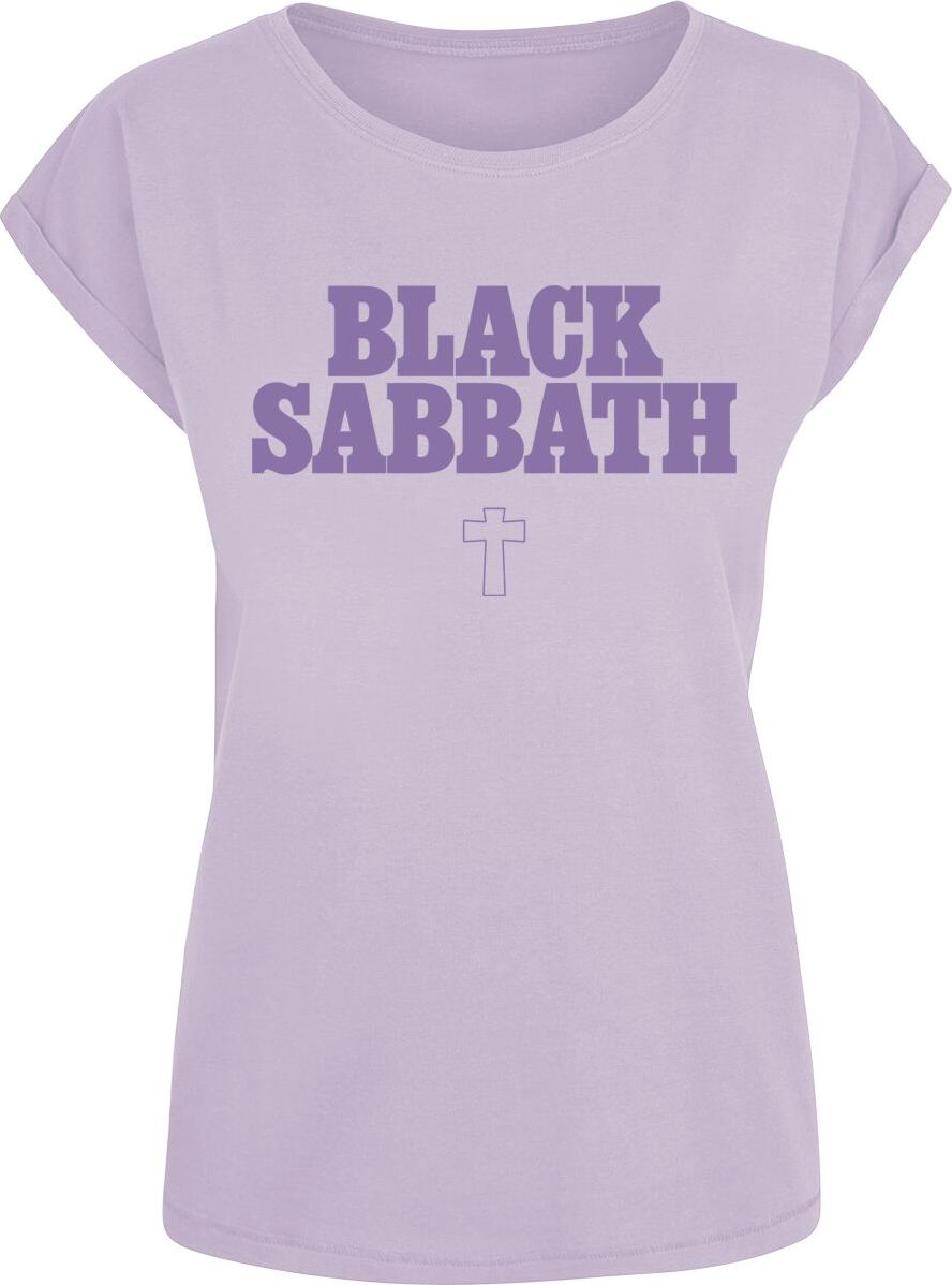 Black Sabbath Typo Cross Dámské tričko šeríková - RockTime.cz