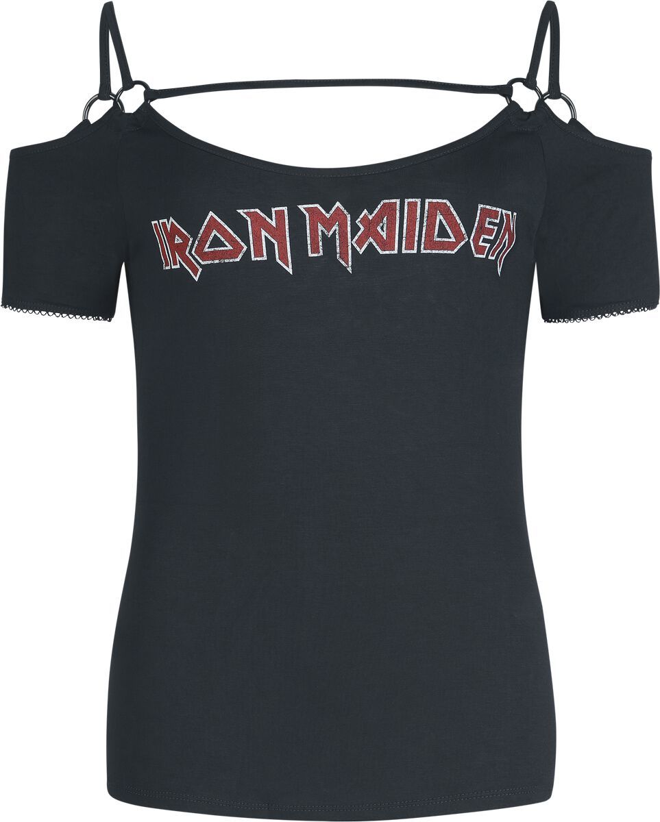 Iron Maiden Logo Dámské tričko černá - RockTime.cz