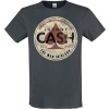 Johnny Cash Amplified Collection - The Man In Black Tričko charcoal - RockTime.cz