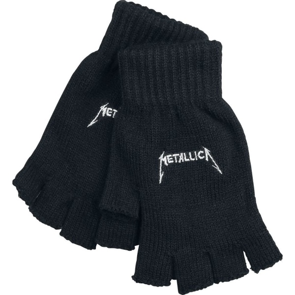 Metallica Logo rukavice bez prstů černá - RockTime.cz