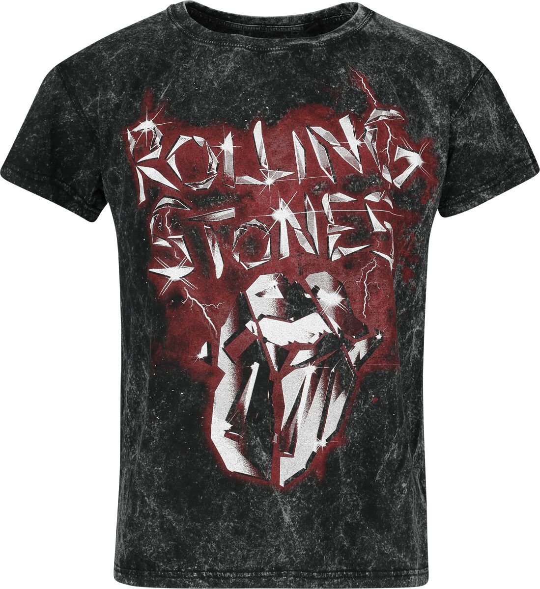 The Rolling Stones Smoke Tričko charcoal - RockTime.cz