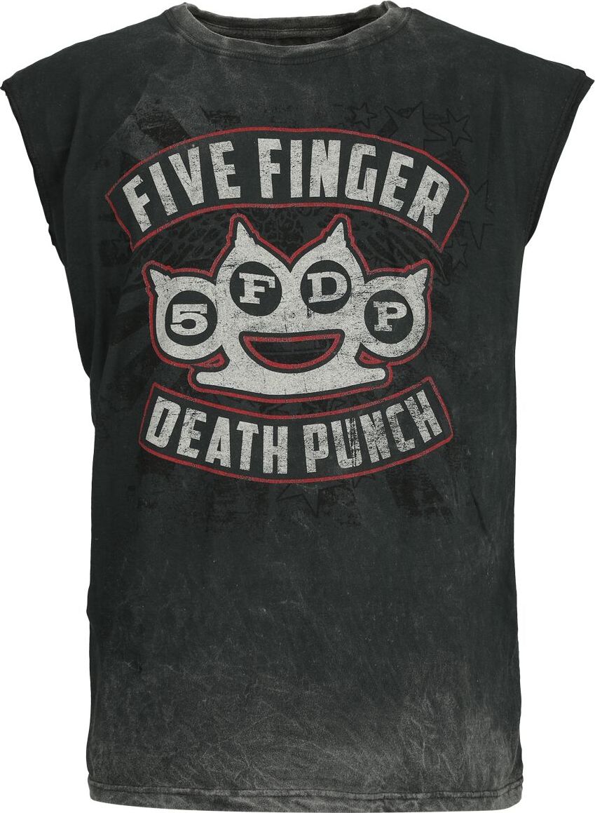 Five Finger Death Punch Logo Tank top šedá - RockTime.cz