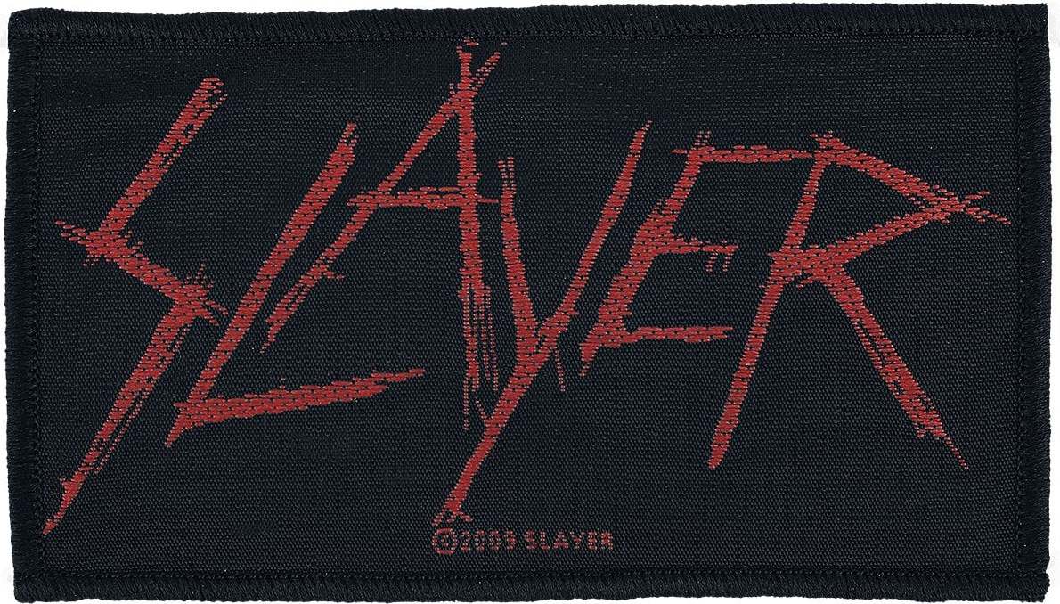 Slayer Slayer Logo nášivka cerná/cervená - RockTime.cz