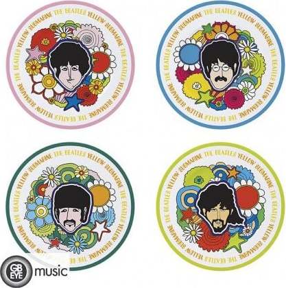 The Beatles Yellow Sub Flowers talíre standard - RockTime.cz