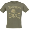 Mötley Crüe Orbit Skull Tričko khaki - RockTime.cz