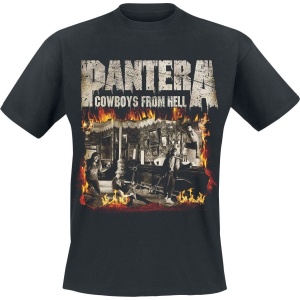 Pantera Cowboys From Hell - Fire Frame Tričko černá - RockTime.cz