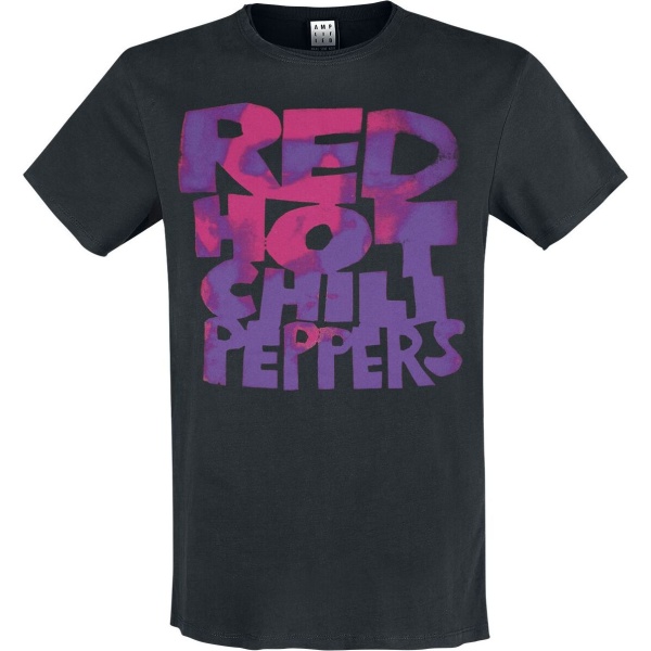 Red Hot Chili Peppers Amplified Collection - RHCP Neon Pink Tričko černá - RockTime.cz