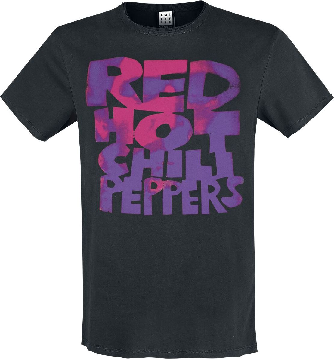 Red Hot Chili Peppers Amplified Collection - RHCP Neon Pink Tričko černá - RockTime.cz