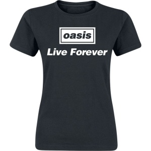 Oasis Live Forever Dámské tričko černá - RockTime.cz