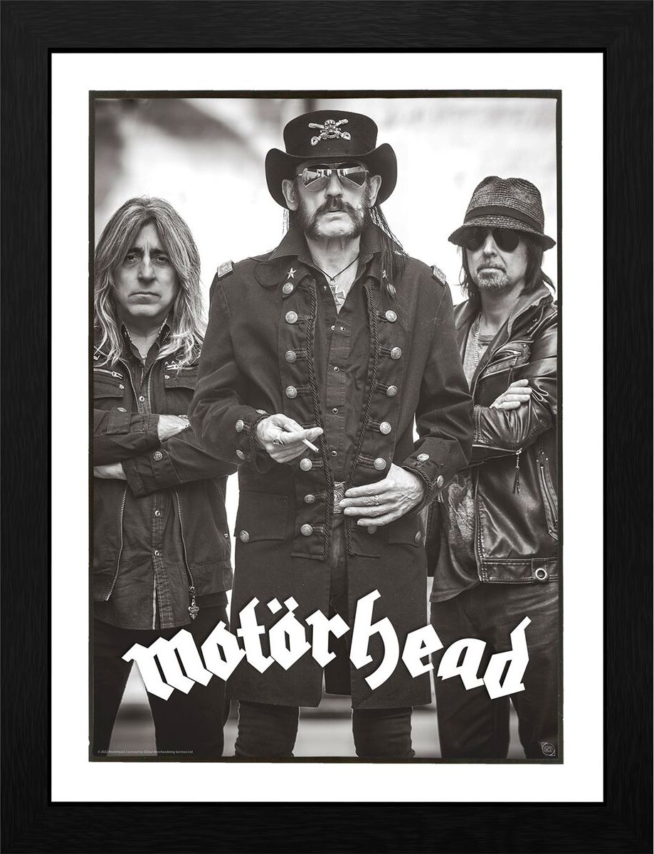 Motörhead Group Black and White Zarámovaný obraz standard - RockTime.cz