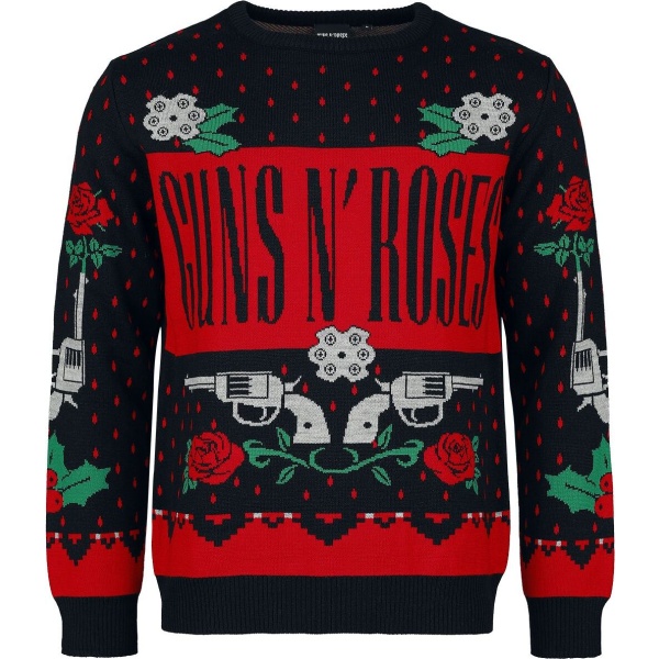 Guns N' Roses Holiday Sweater 2024 Pletený svetr vícebarevný - RockTime.cz