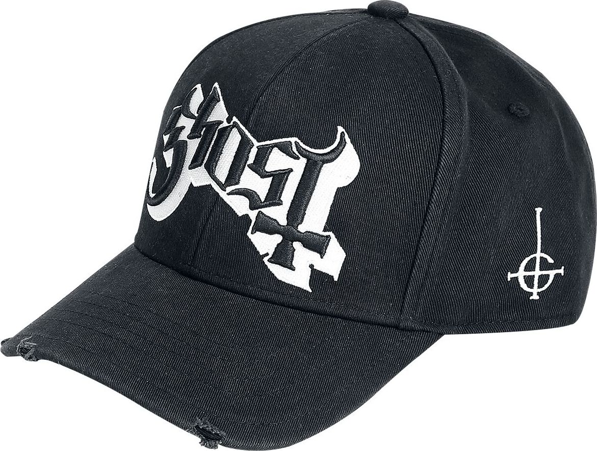 Ghost Logo - Baseball Cap Baseballová kšiltovka černá - RockTime.cz