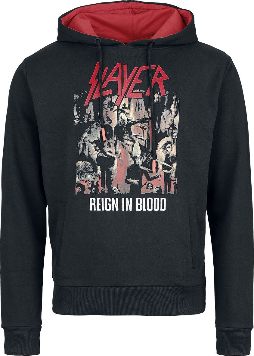 Slayer Reign In Blood Mikina s kapucí cerná/cervená - RockTime.cz