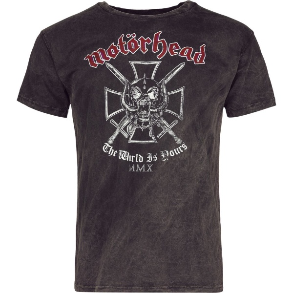 Motörhead Iron Cross Tričko šedá - RockTime.cz