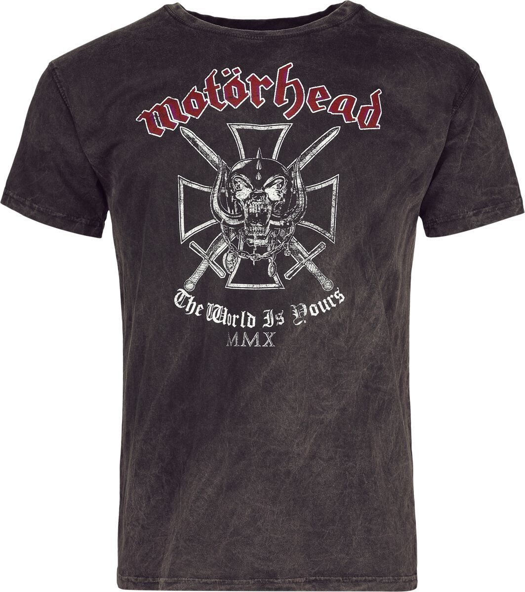 Motörhead Iron Cross Tričko šedá - RockTime.cz