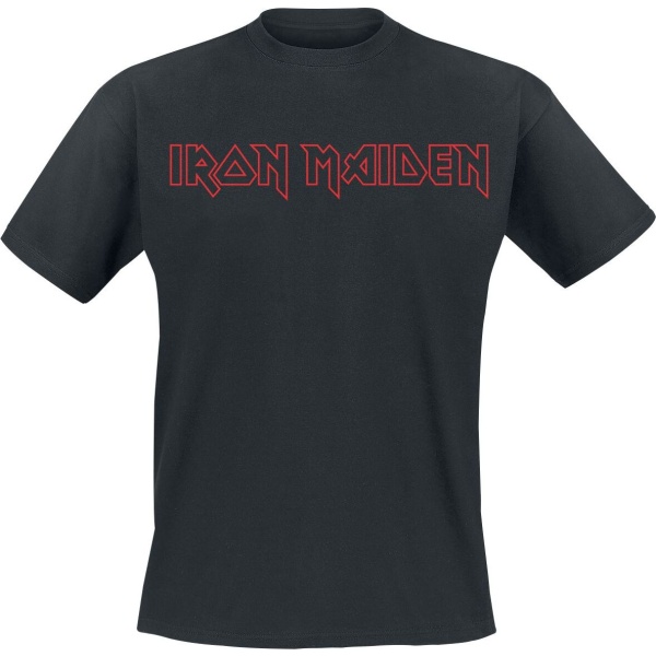 Iron Maiden Revised Logo Tričko černá - RockTime.cz