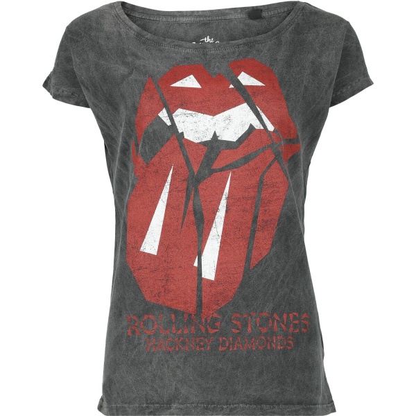 The Rolling Stones Hackney diamonds Dámské tričko charcoal - RockTime.cz