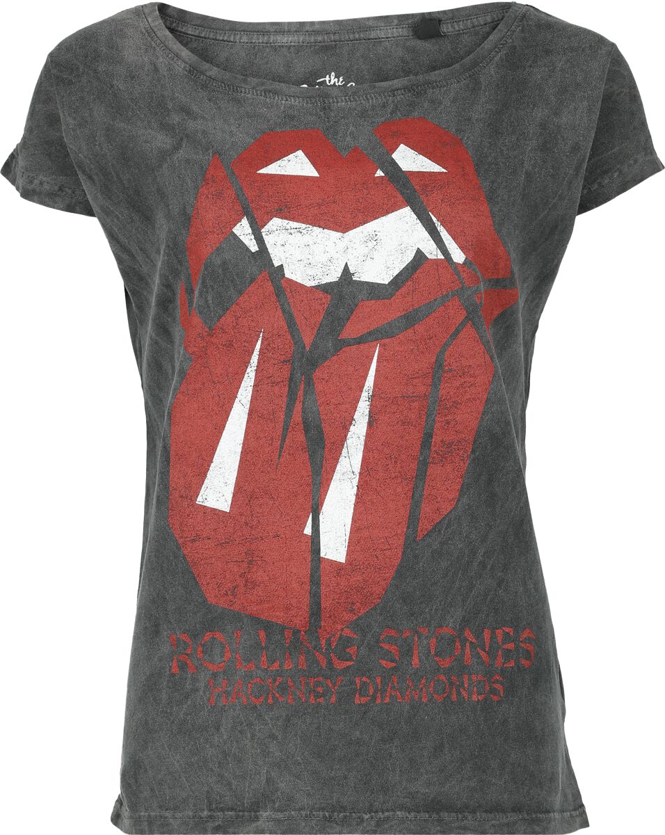 The Rolling Stones Hackney diamonds Dámské tričko charcoal - RockTime.cz